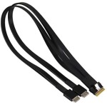 ซุปเปอร์ไมโคร CBL-SAST-1260-100 MiniSAS HD x8 to 2x Slimline x4 60cm